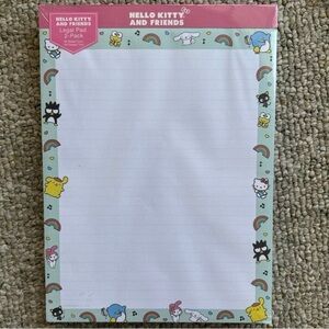 Sanrio Hello Kitty & Friends Stationery Set of 2 Legal Pads NEW